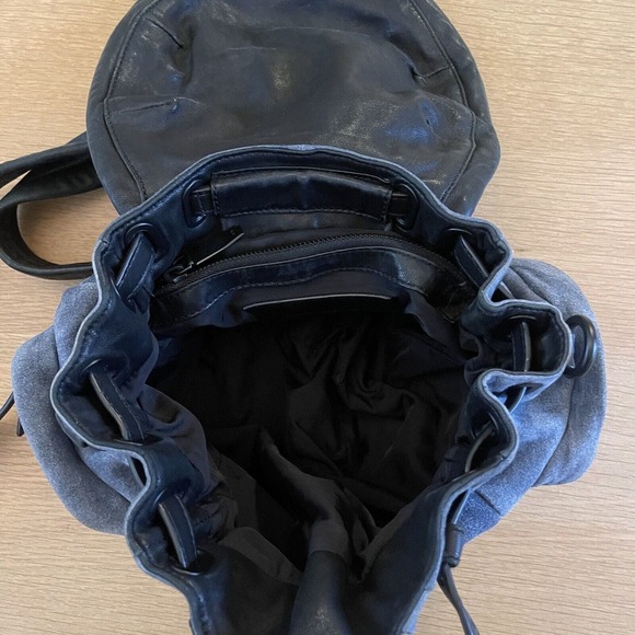 Alexander Wang Marti Suede Leather Blue Mini Backpack - Picture 11 of 16